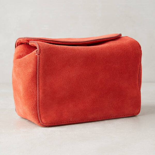 Red Suede Clutch